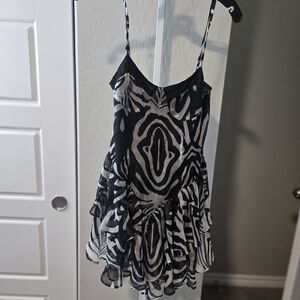 Black and White Patterned Dress By One Teaspoon